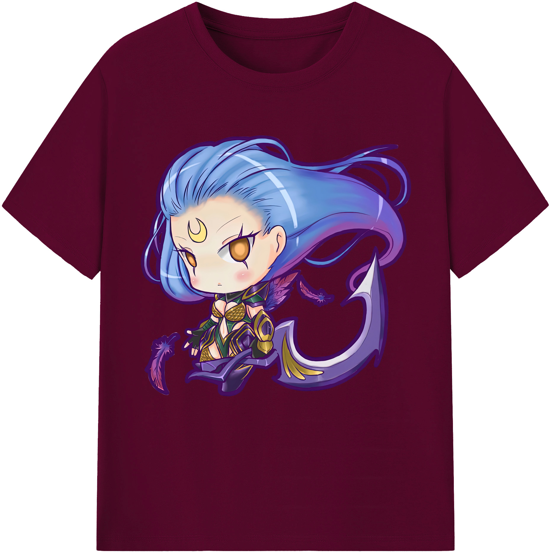 （画像用） リーグ・オブ・レジェンド League of Legends LOL レディースカジュアルプリントTシャツ（綿100％）